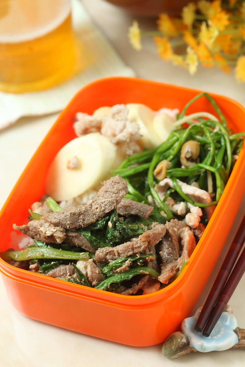 沙茶牛肉炒油菜