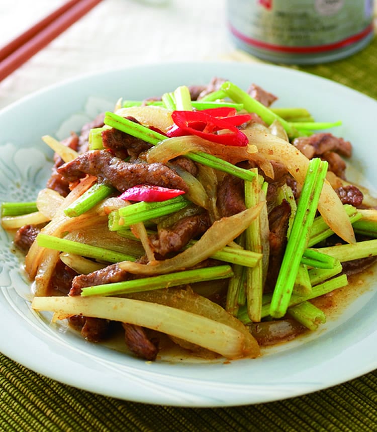 食谱:沙茶洋葱炒牛柳