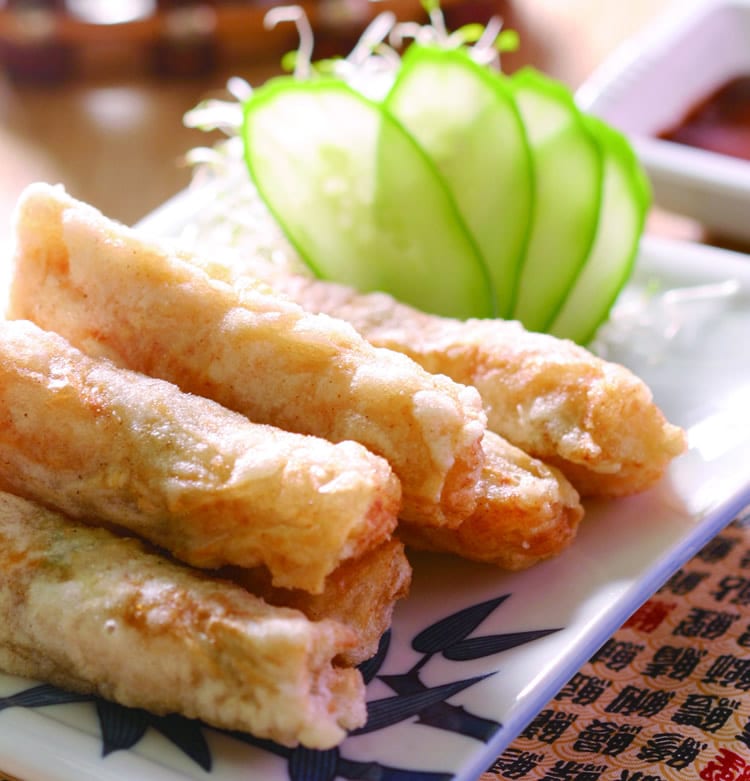 食谱:腐皮虾卷