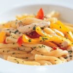 甜椒鸡肉辫子面