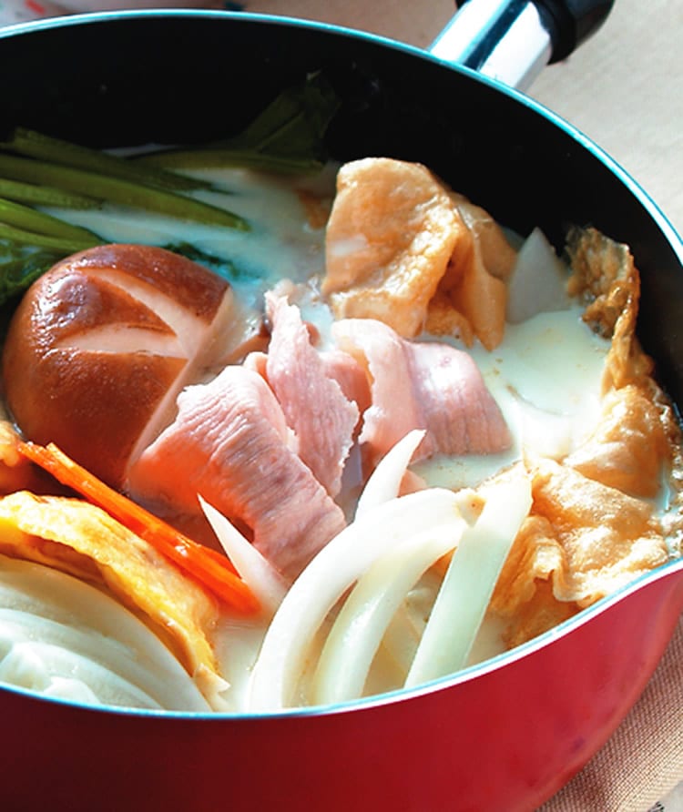 食谱:豆浆白肉锅