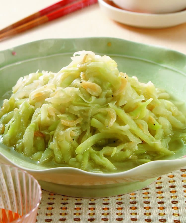 食谱:瓢瓜炒虾皮