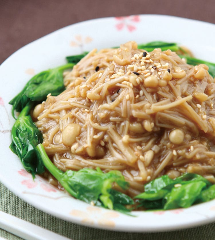 食谱:素蠔油烧金针菇