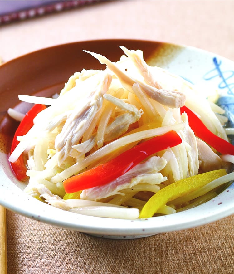 食谱:银芽炒鸡丝(1)