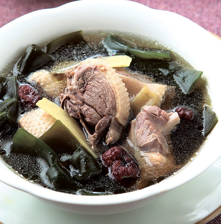 食谱:红枣海带老鸭汤
