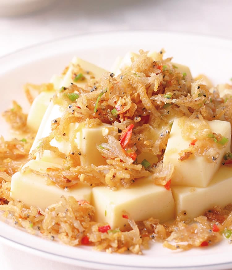 食谱:吻仔鱼拌豆腐
