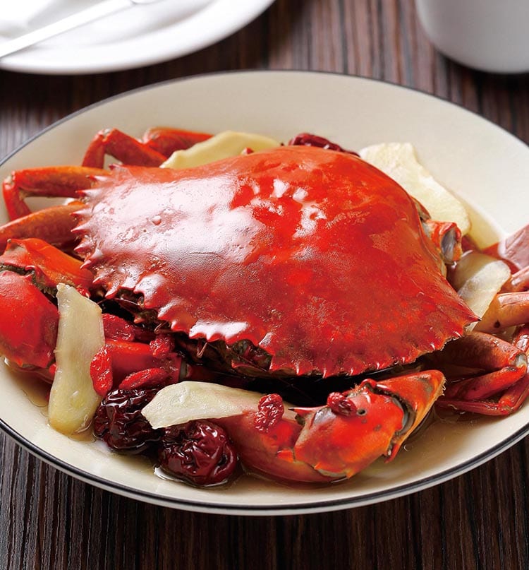 食谱:麻油花雕炖红蟳
