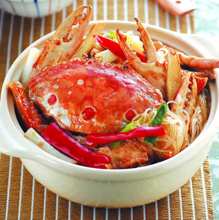 食谱:砂锅粉丝蟹