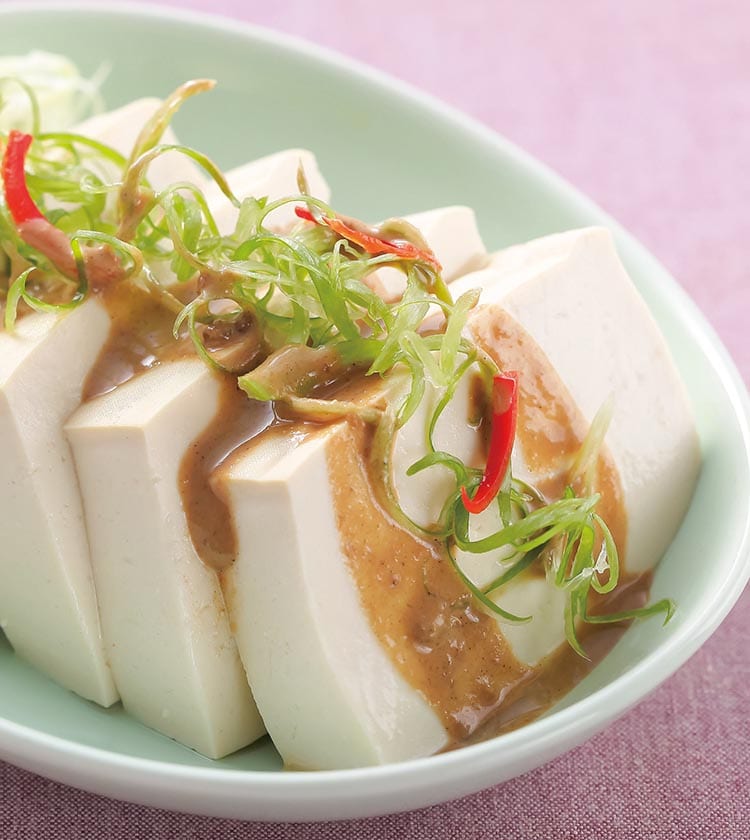 食谱:和风胡麻酱淋豆腐