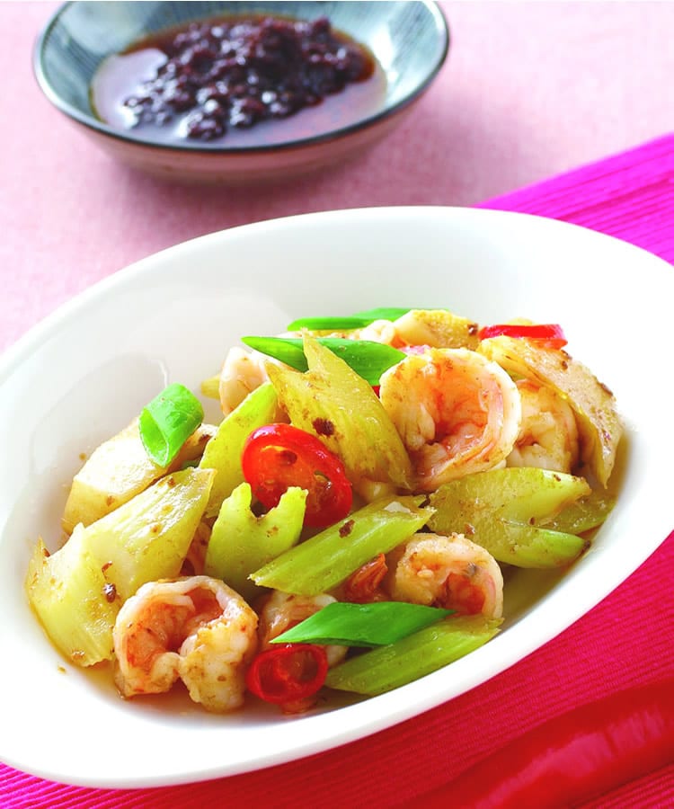 食谱:虾仁炒西芹