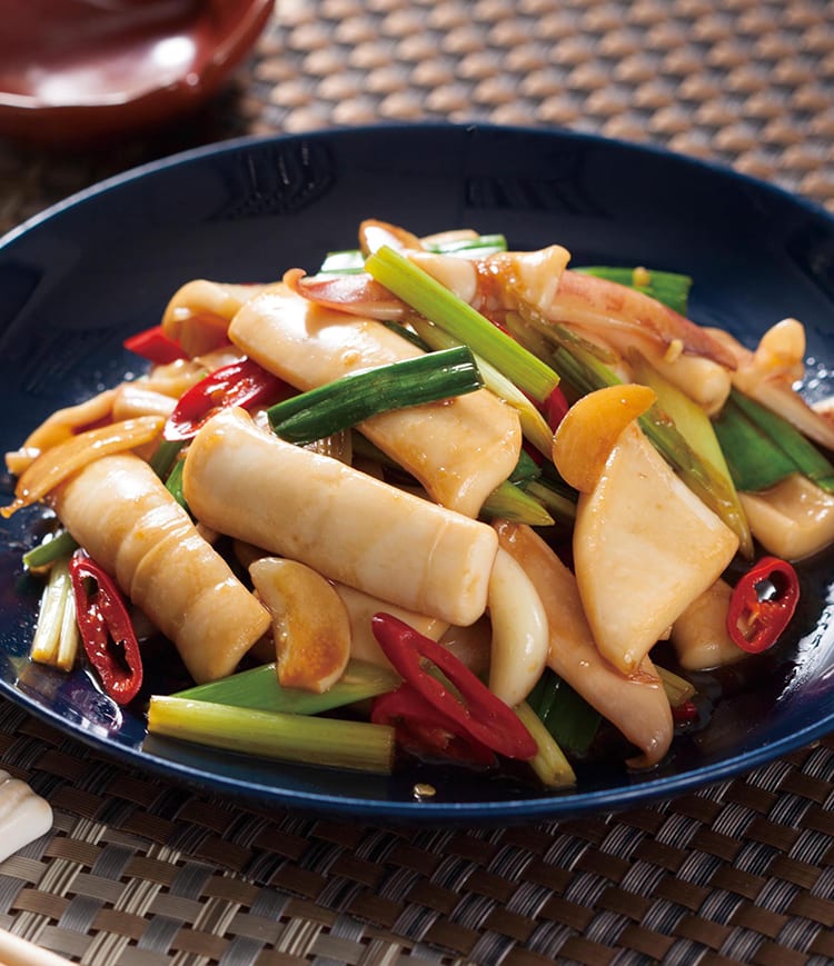食谱:青蒜炒鱿鱼