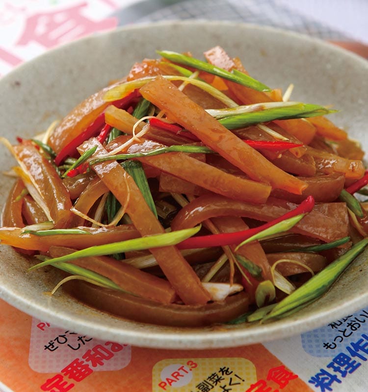 食谱:蒜苗拌猪皮