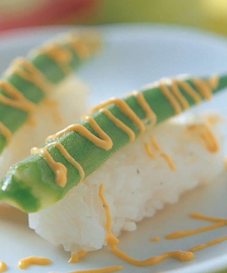 食谱:秋葵握寿司