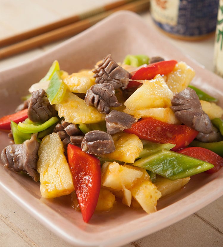 食谱:凤梨鸡胗