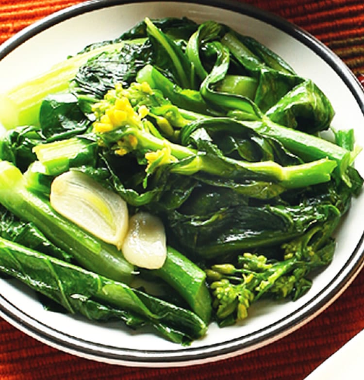 食谱:清炒芥蓝花