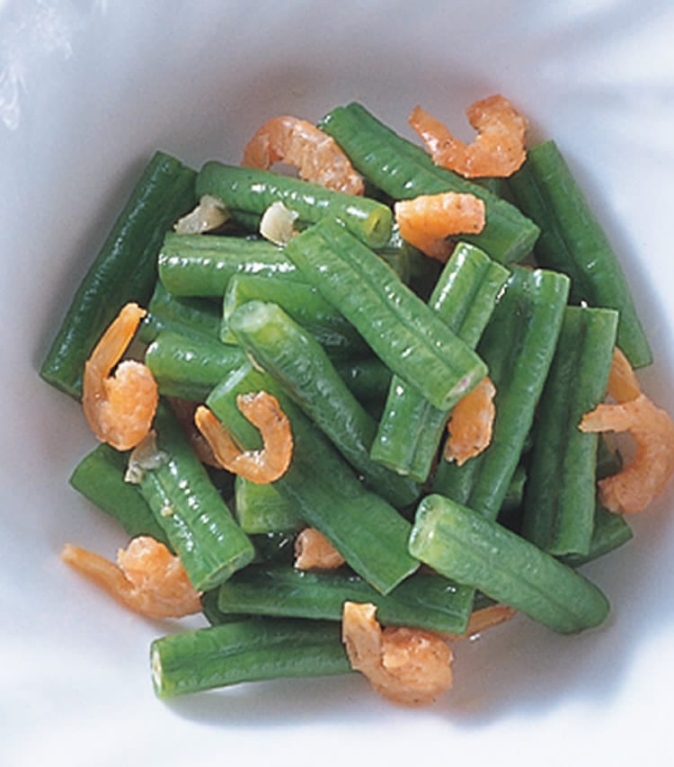 食谱:虾米长豆