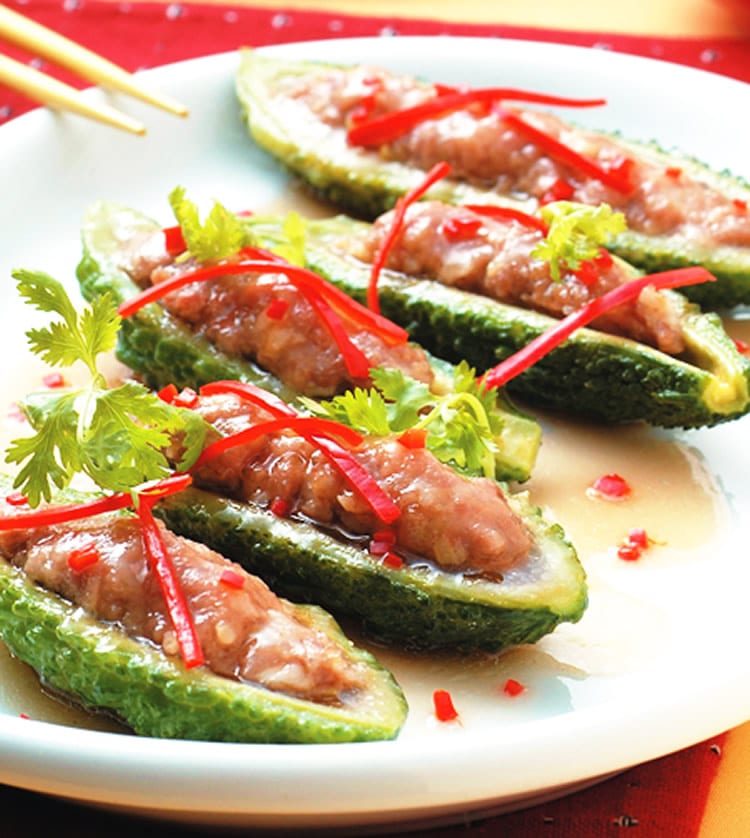 食谱:山苦瓜镶肉