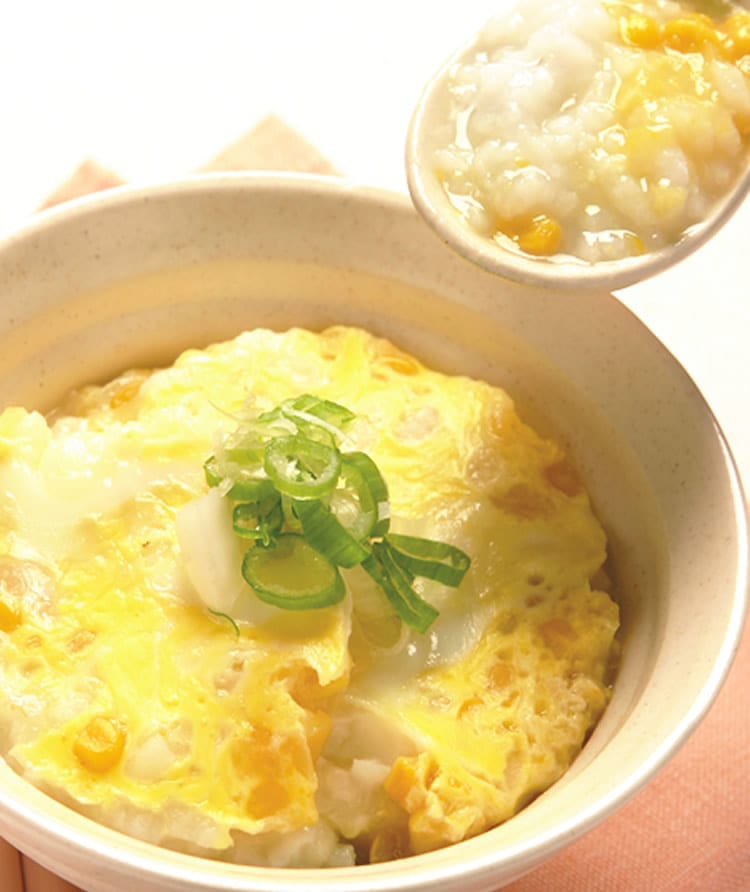 食谱:玉米稀饭蒸蛋