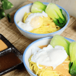 夏天吃醋面：蒜香、胡麻风味２吃！