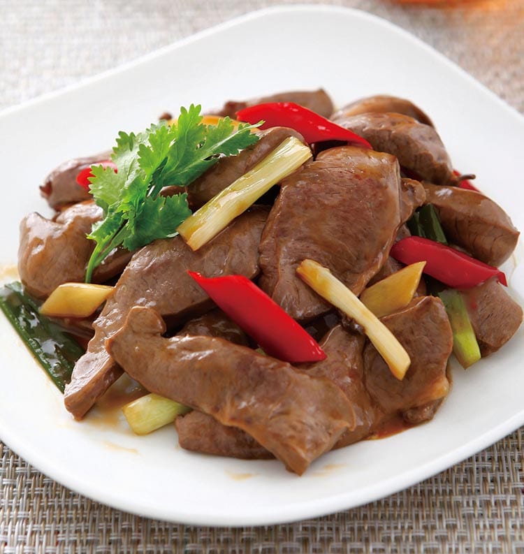 食谱:醋溜猪心(1)