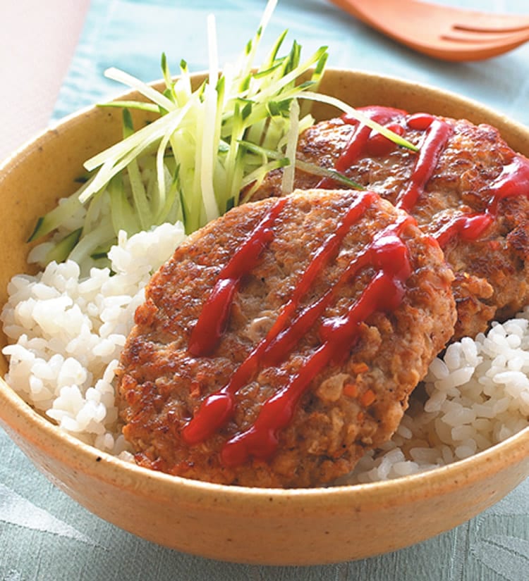 食谱:汉堡肉排盖饭
