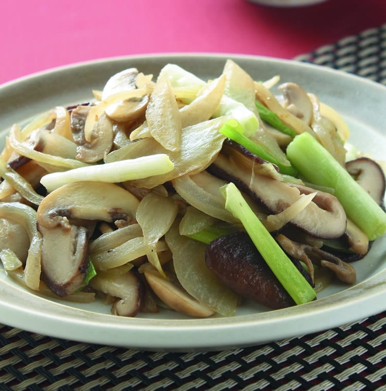 食谱:鲜菇炒双葱