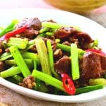 沙茶芹菜炒羊肉