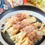 奶油肉片鲜菇卷