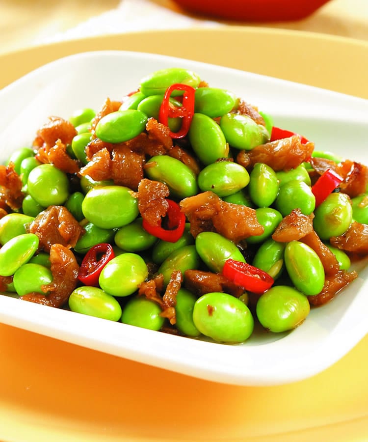 食谱:毛豆炒菜脯