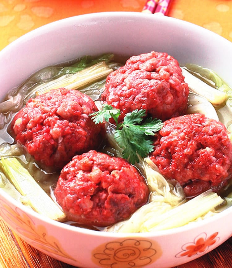 食谱:红糟狮子头