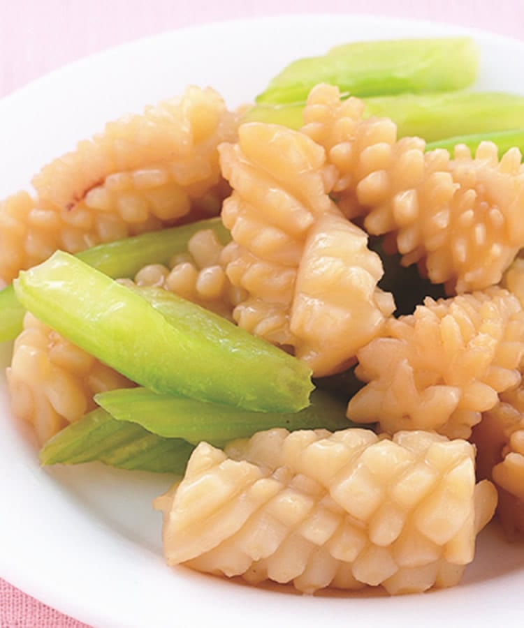 食谱:西芹炒花枝