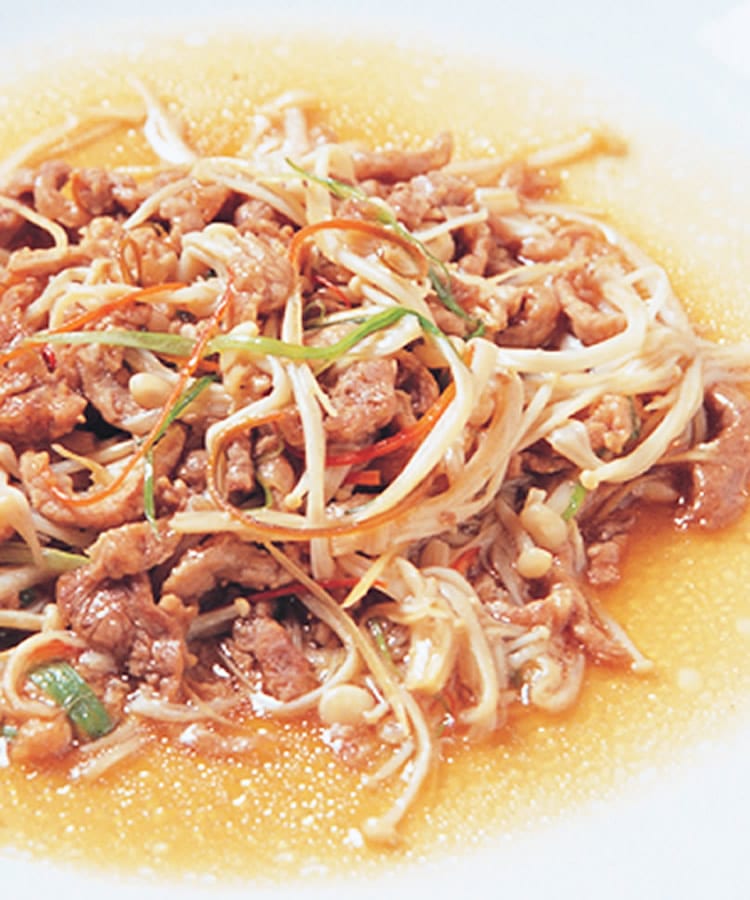 食谱:金菇炒肉丝