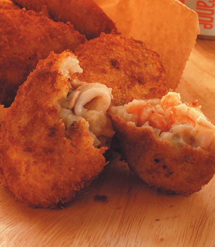 食谱:海鲜饭可乐饼