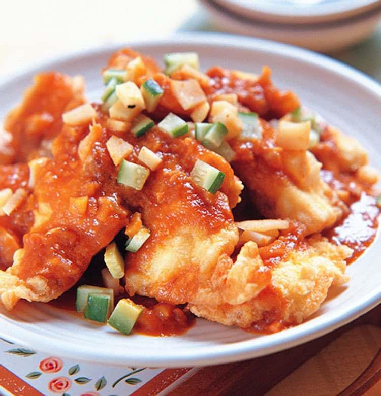食谱:泡菜烩鱼片