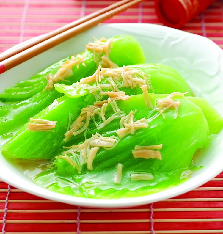 食谱:干贝烩芥菜