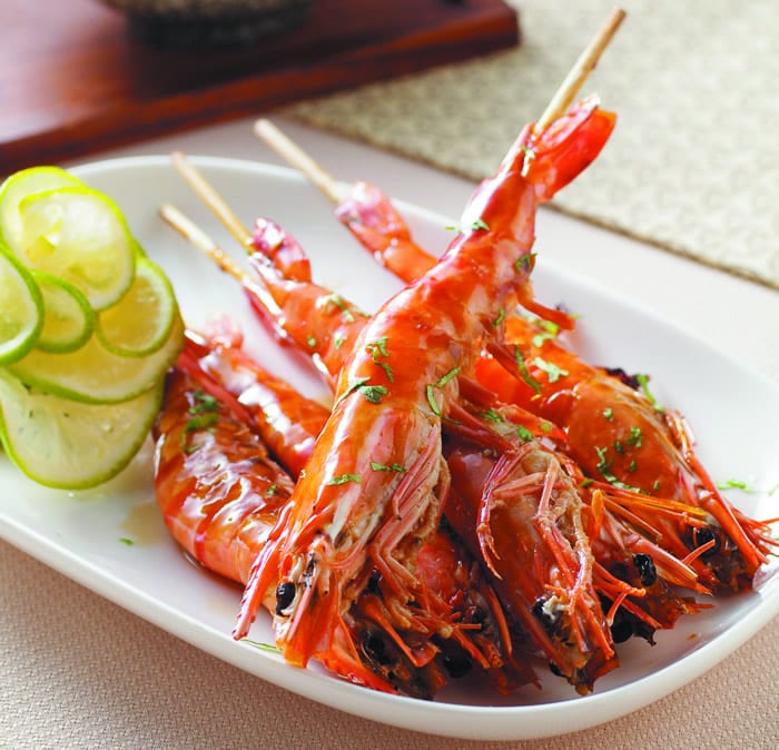 食谱:柠香烤鲜虾