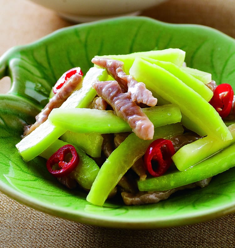 食谱:肉丝炒瓜皮