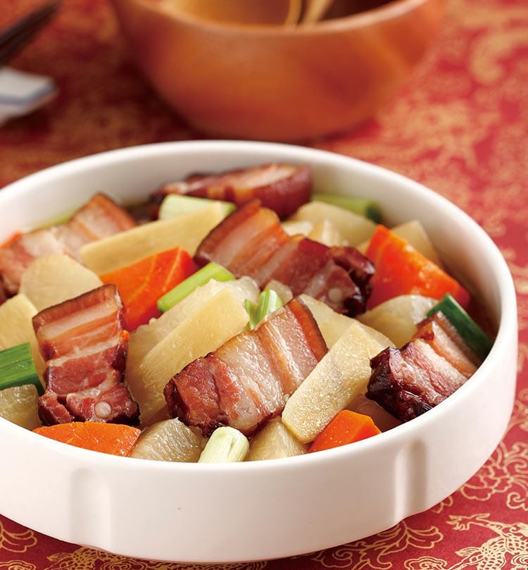 食谱:腊肉炖萝卜