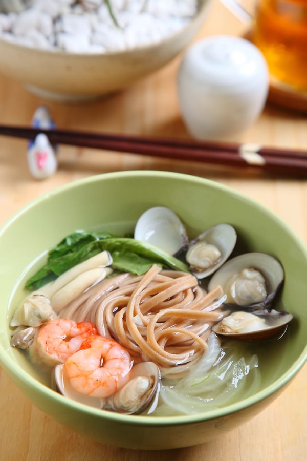 海鲜蔬食面