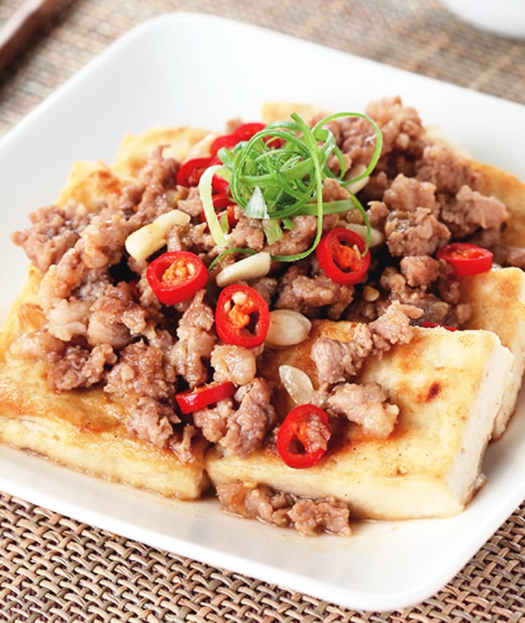 食谱:肉末炒豆腐