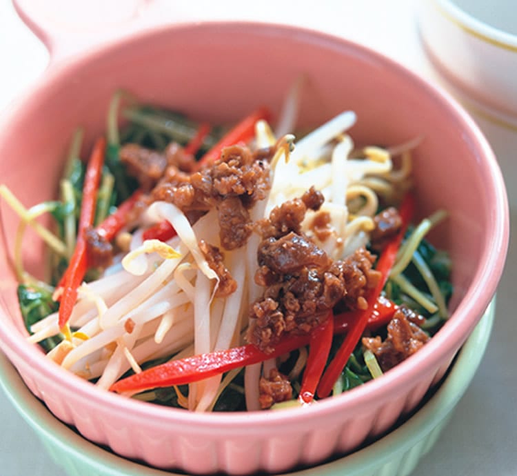 食谱:黑胡椒豆芽菜