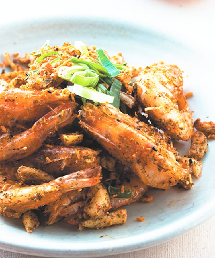 食谱:蒜片椒麻虾