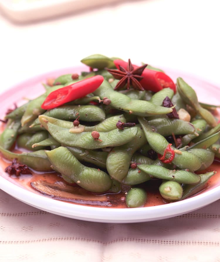 食谱:五香毛豆荚