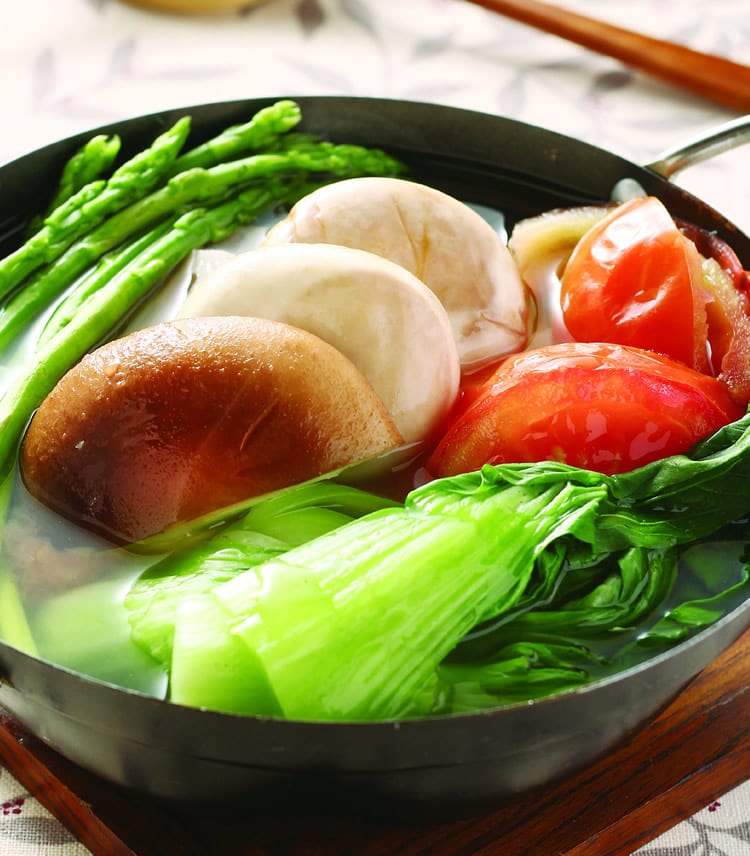 食谱:低脂翡翠野菜锅