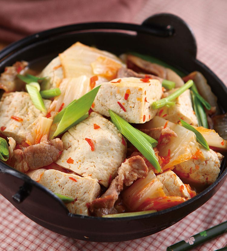 食谱:臭豆腐肉片锅