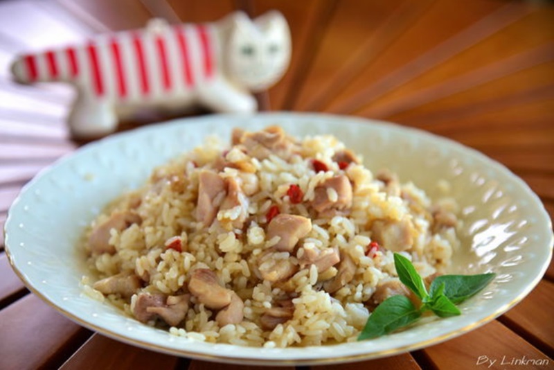 麻油鸡丁炒饭