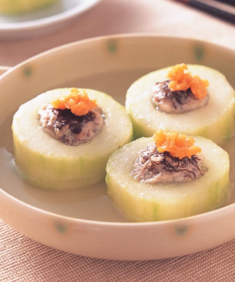 食谱:绞肉镶黄瓜汤
