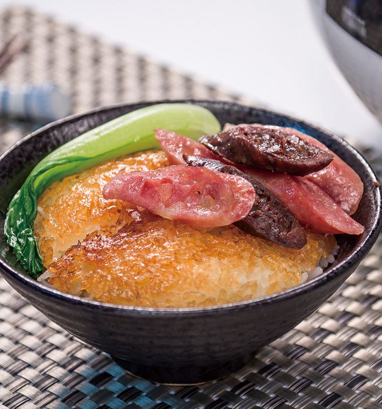 食谱:腊味锅巴饭