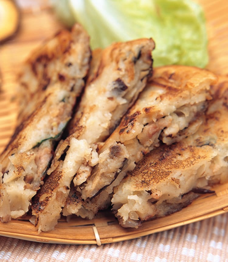 食谱:五香鲜菇摊饼
