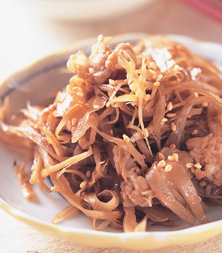 食谱:牛肉炒牛蒡